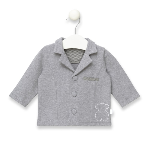 Week 3-button sports jacket in Grey