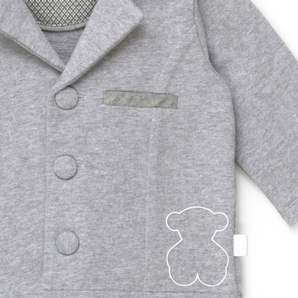 Week 3-button sports jacket in Grey