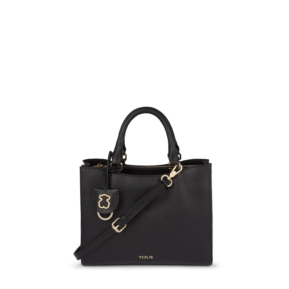 Small black Leather Odalis City bag