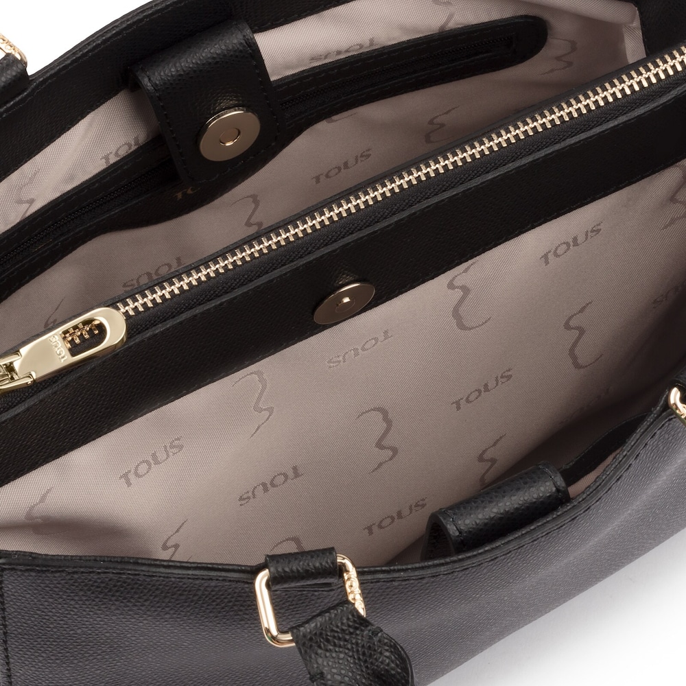 Small black Leather Odalis City bag