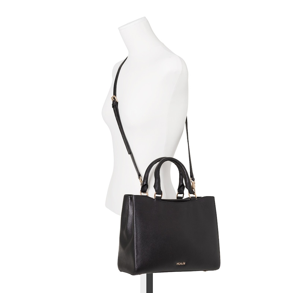 Small black Leather Odalis City bag