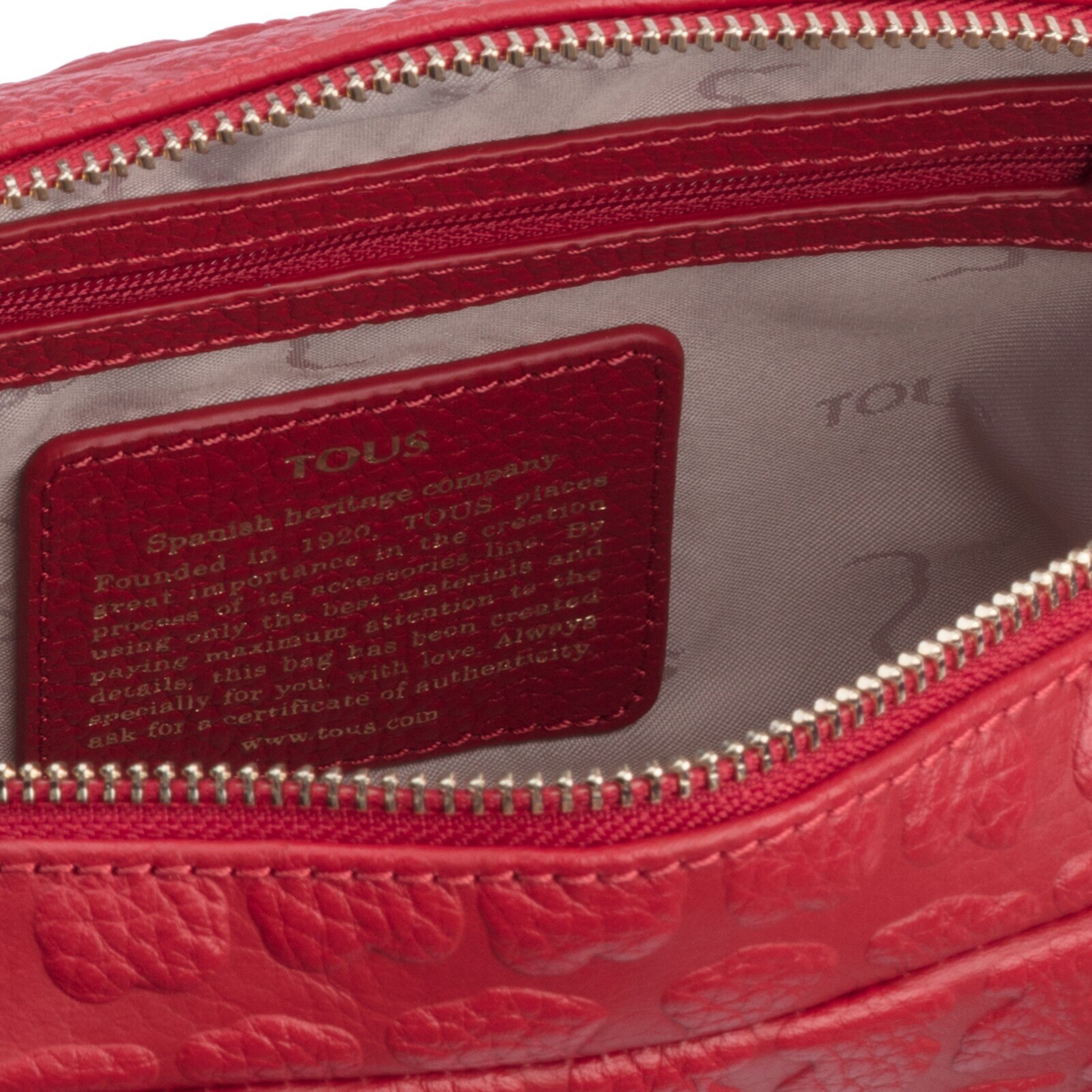 Red Leather Sherton Crossbody bag
