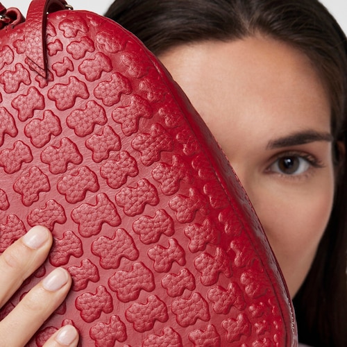 Red Leather Sherton Crossbody bag