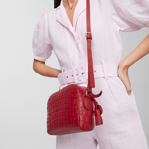 Red Leather Sherton Crossbody bag