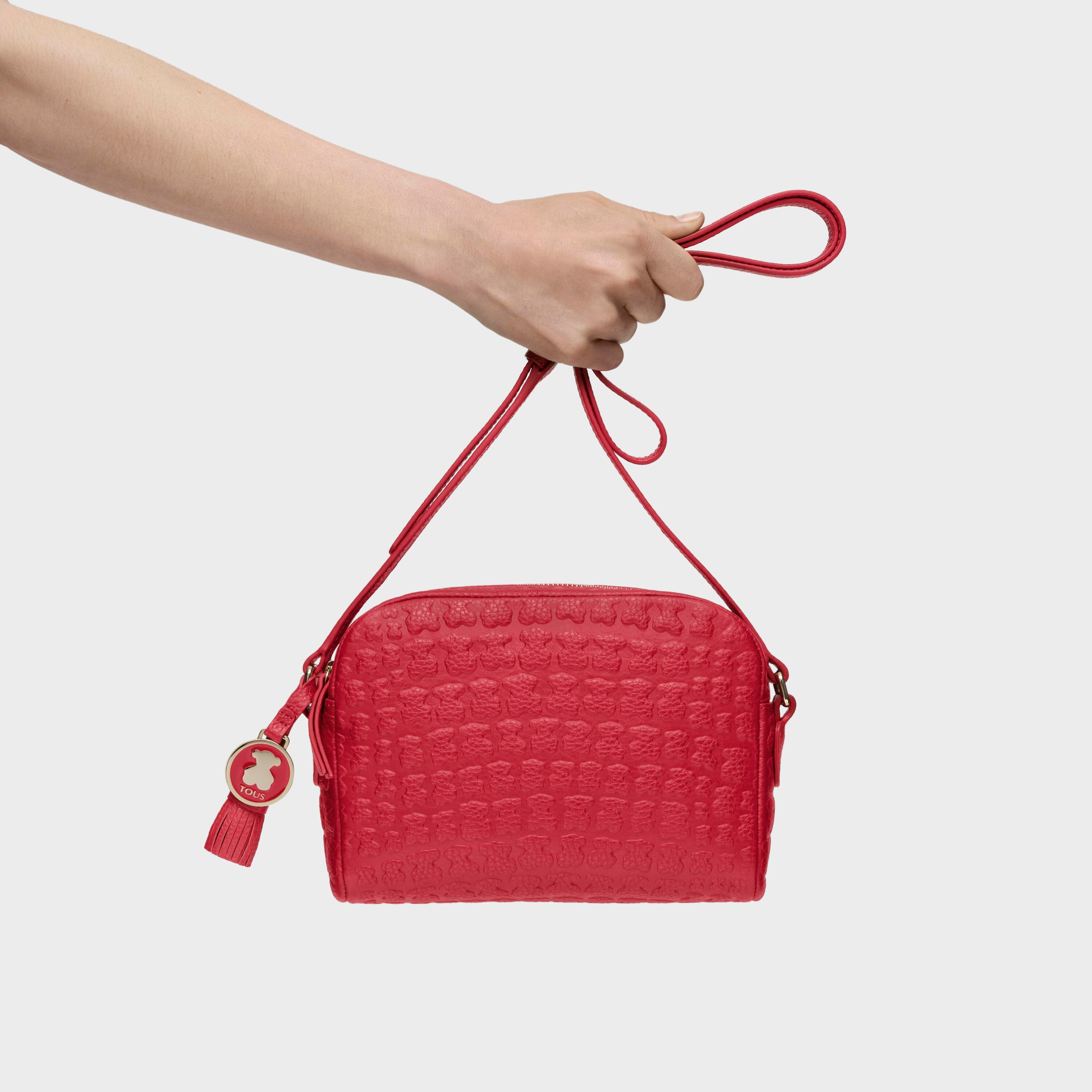 Red Leather Sherton Crossbody bag
