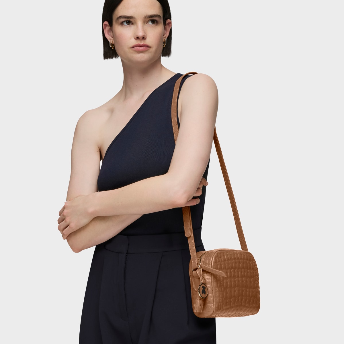 Brown Leather Sherton Crossbody bag