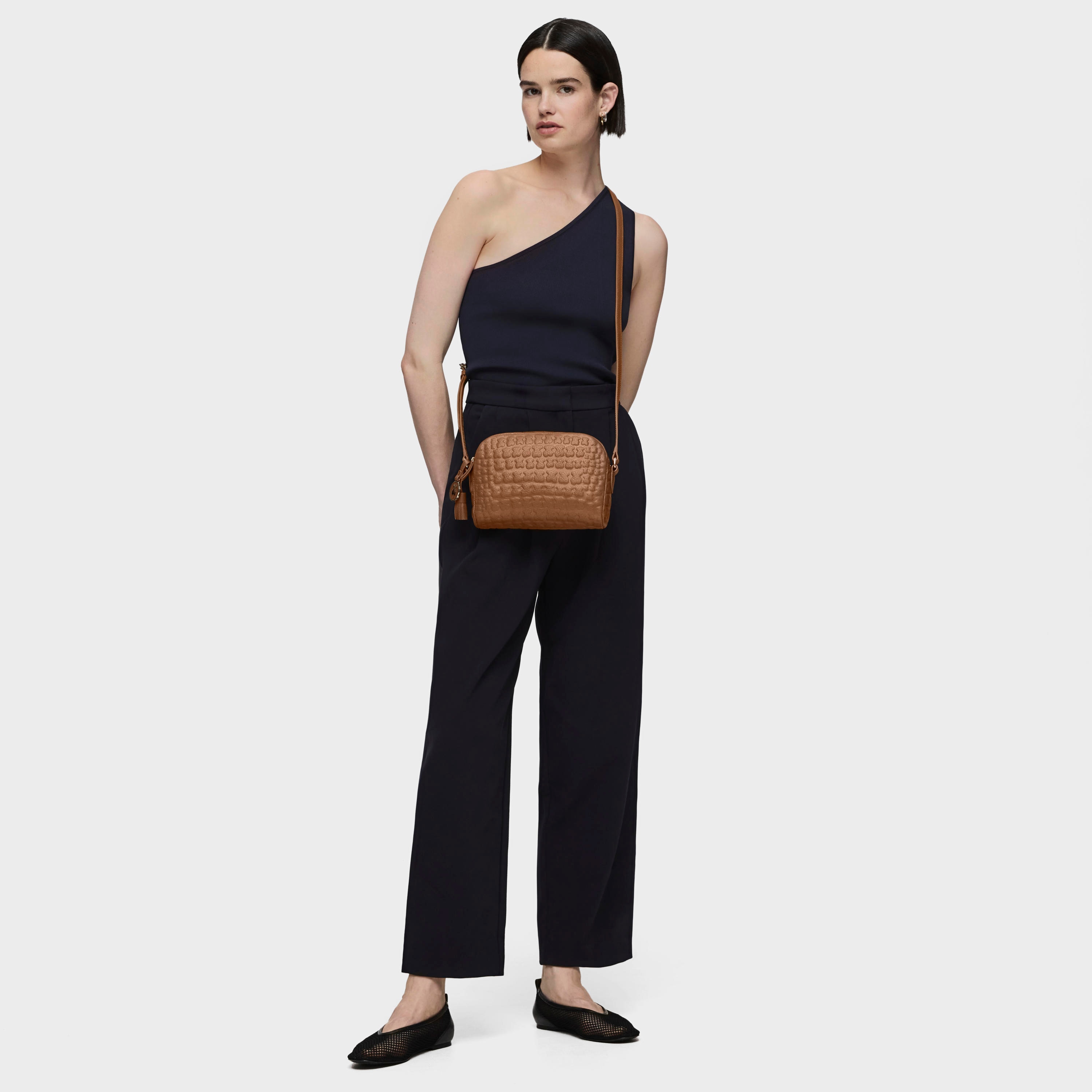 Brown Leather Sherton Crossbody bag