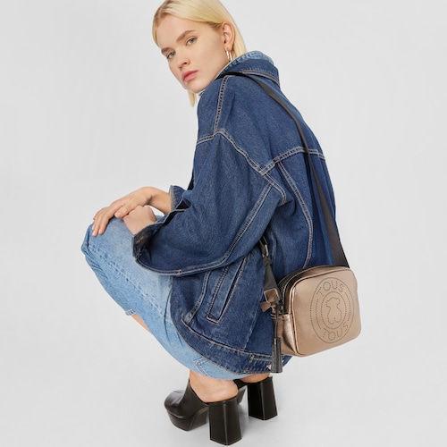Small leather gun Leissa crossbody bag