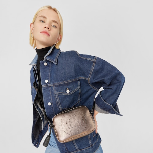 Small leather gun Leissa crossbody bag