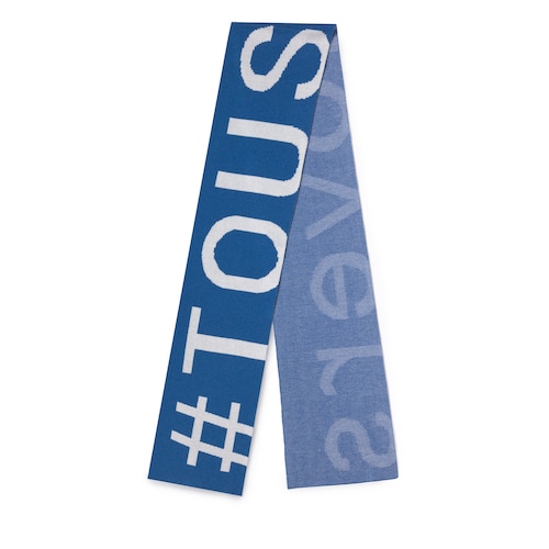 Blue Tous Lovers Jcq scarf
