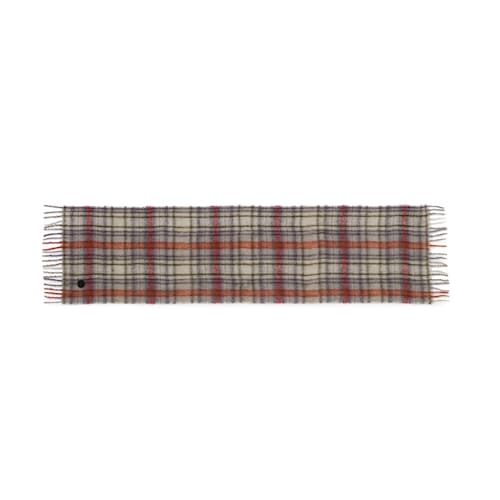Stone-red Alicya Tartan scarf