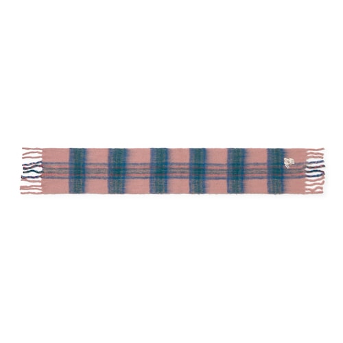 Pink-green Alicya Petit Tartan scarf