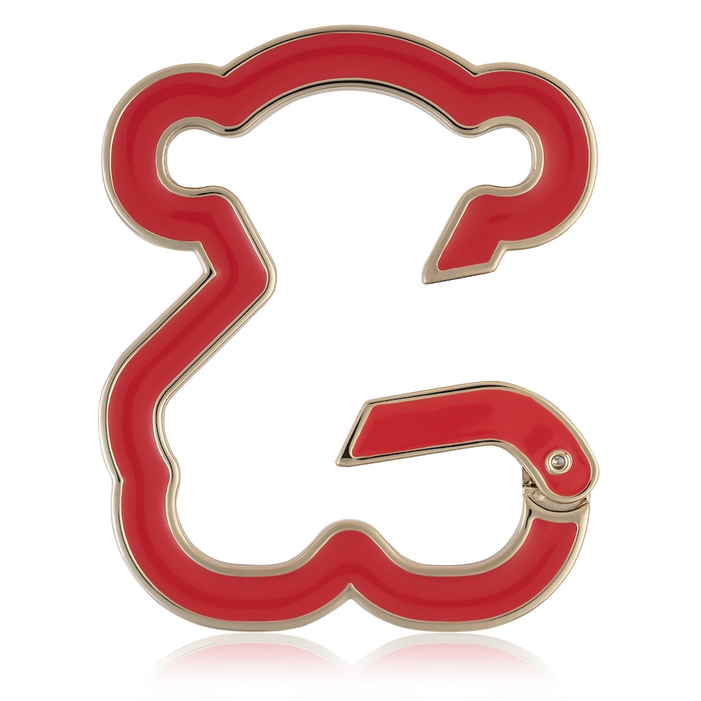 Orange Oso Clip key ring