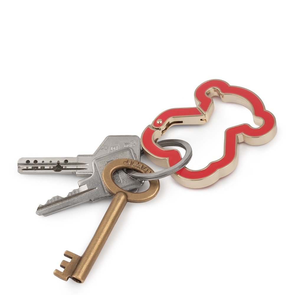 Orange Oso Clip key ring