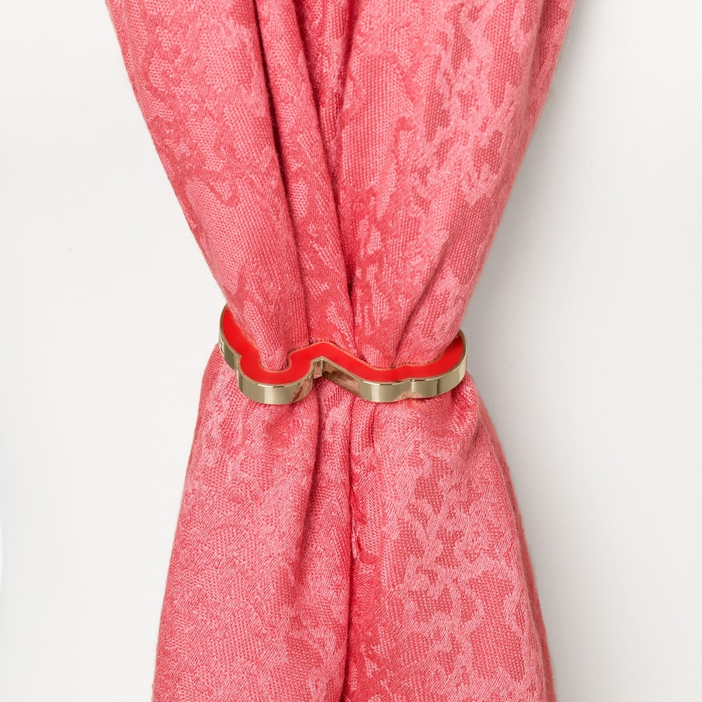 Orange Oso Clip key ring