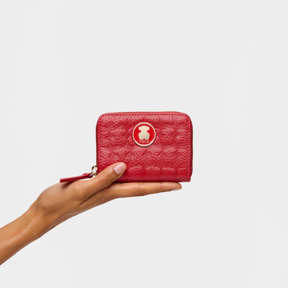 Monedero mediano Sherton de Piel roja image number 3