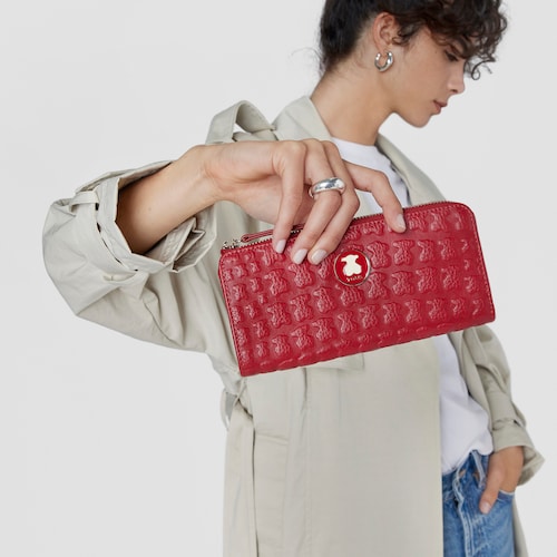 Billetero mediano Sherton de Piel roja