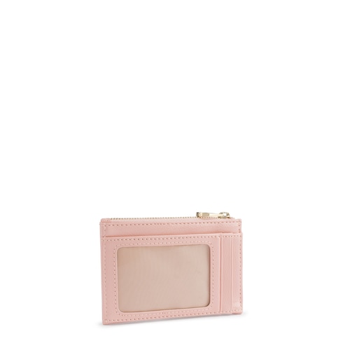 Monedero-tarjetero Dorp antique rosa