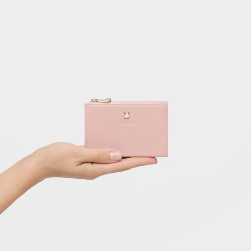 Monedero-tarjetero Dorp antique rosa