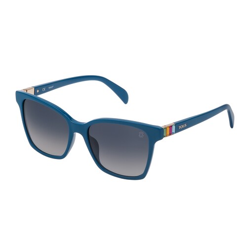 Blue Acetate Gems Squared Sunglasses image number 0