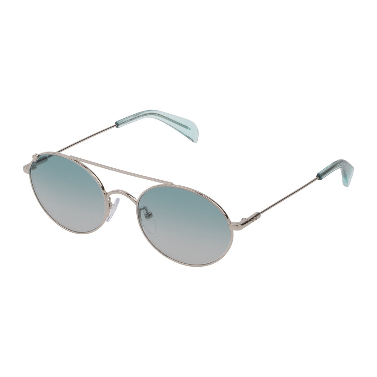 Tous sunglass with silver bears on sides new Home | TOUS Silver colored Metal Metal Bear Sunglasses at  main image 3