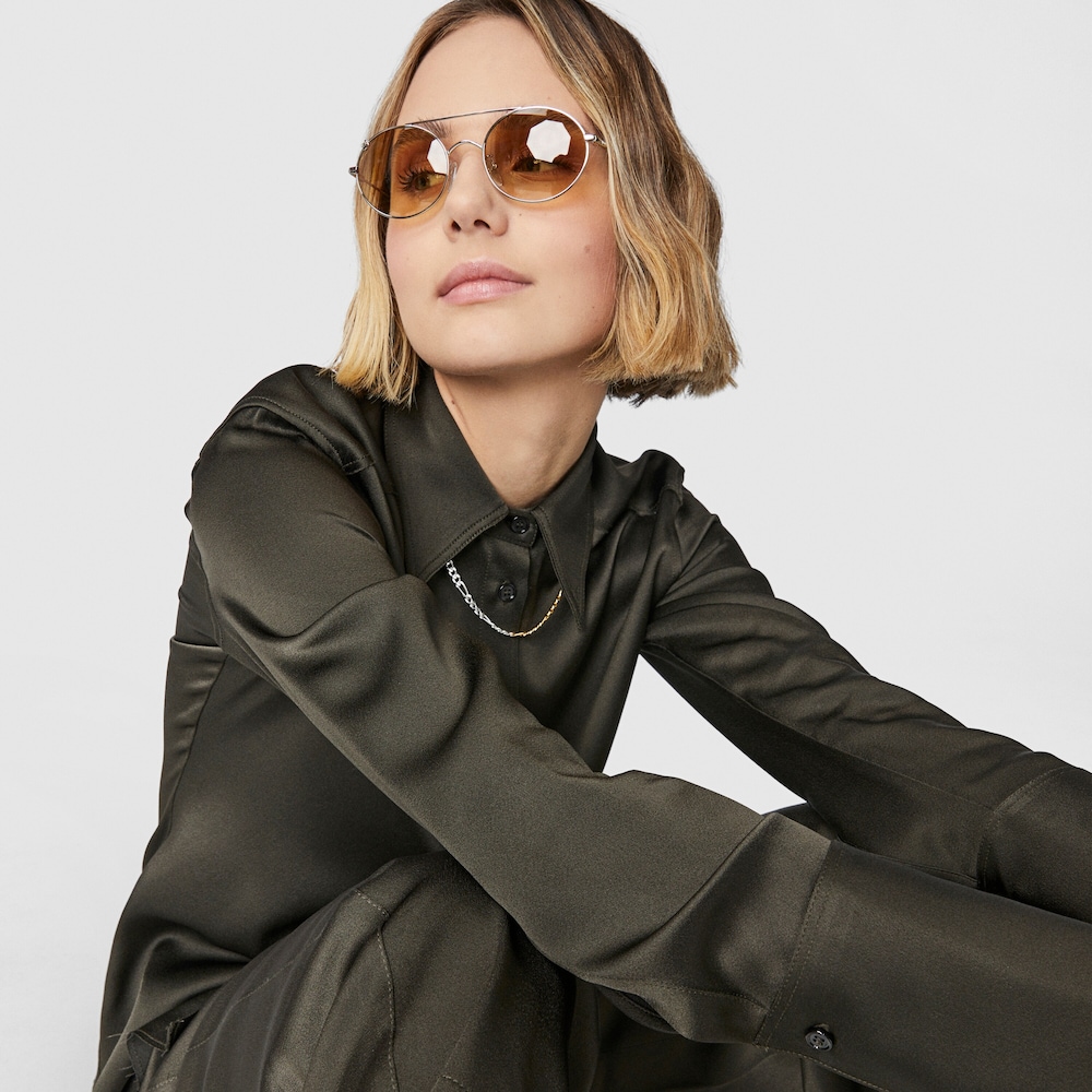 Tous Metal Bear - Okulary przeciwsłoneczne z wykończeniem w kolorze jasnego złota