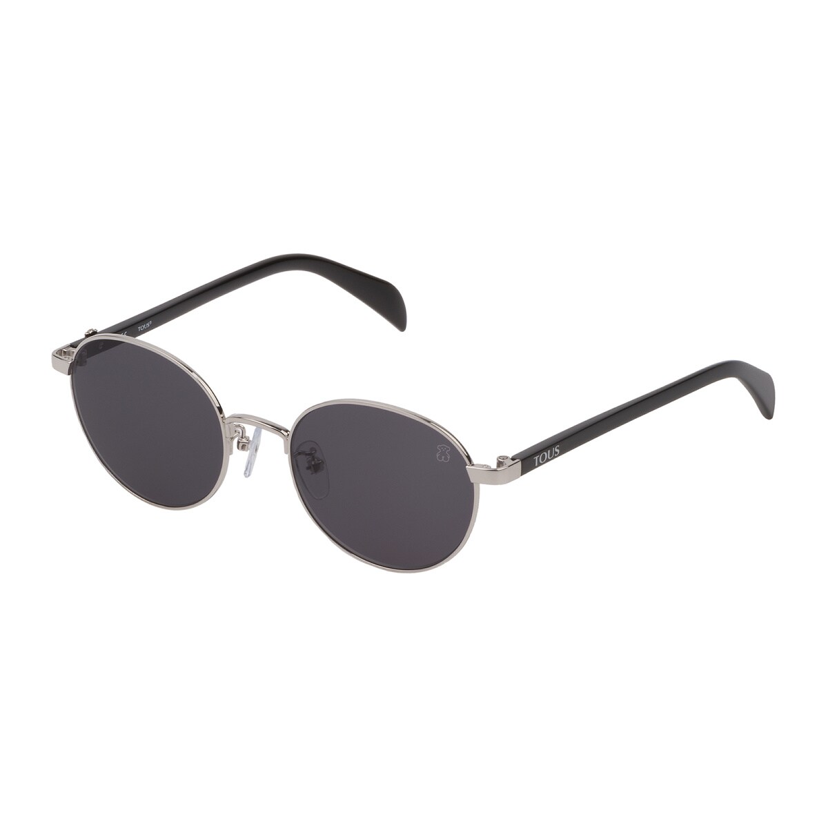Tous sunglass with silver bears on sides new Home | TOUS Silver colored Metal Metal Bear Sunglasses at  main image 2