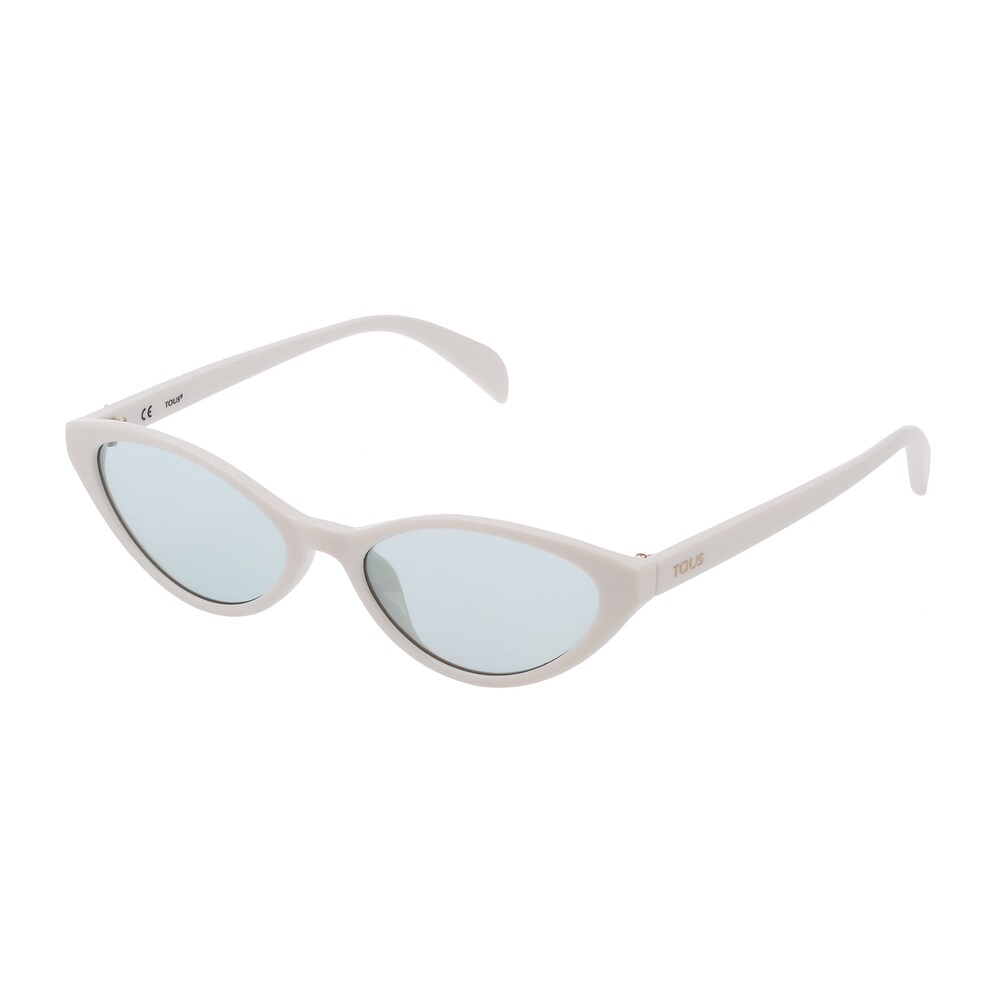 White Acetate Bear Cat Eye Sunglasses image number 0